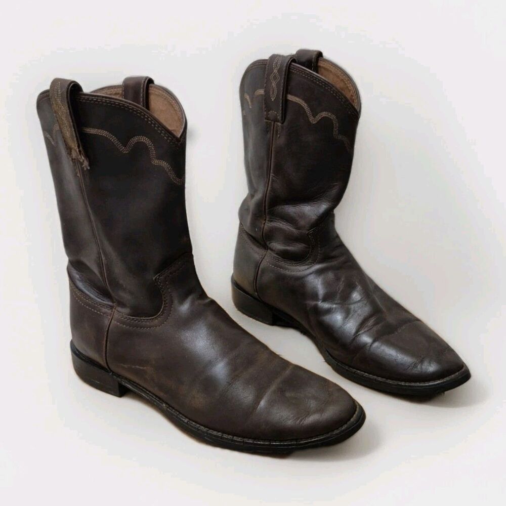 Justin Boots 3902 Mens Jeb Round Toe  Western Cowboy Boots  Size 10D
